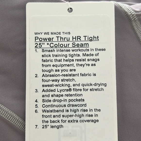 Lululemon Power Thru HR tight 25 - Picture 4 of 4